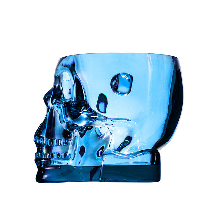 Skull Acrylic Ice Bucket with Lid - Household Plastic Wine & Drink Cooler