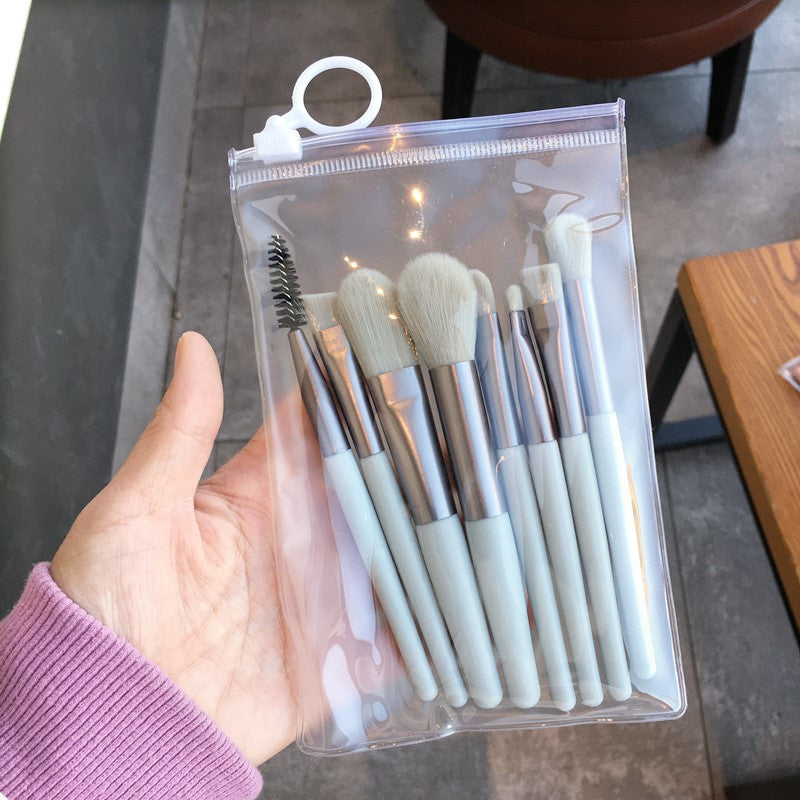 Mini Soft Makeup Brush Set with Storage Cases - Multiple Colors