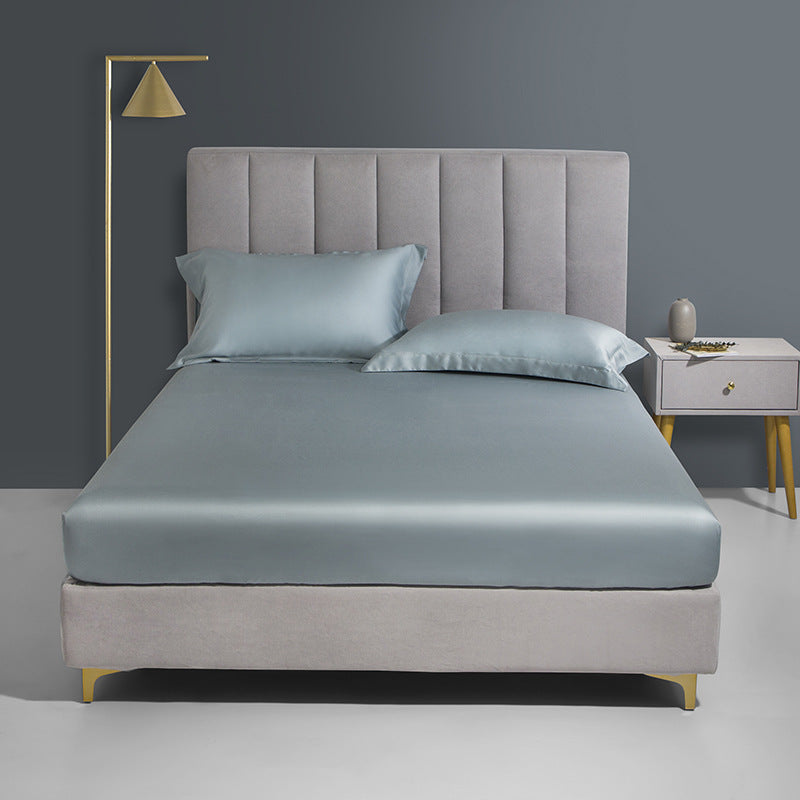 Tencel Bed Hat Single Piece Sleeping Cover - Solid Color Bedspread