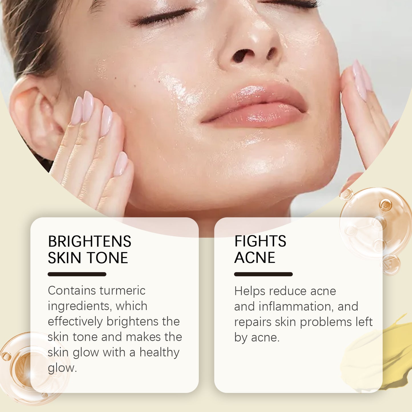 Turmeric Face Moisturizer with Vitamin E - Brightening & Hydrating Cream