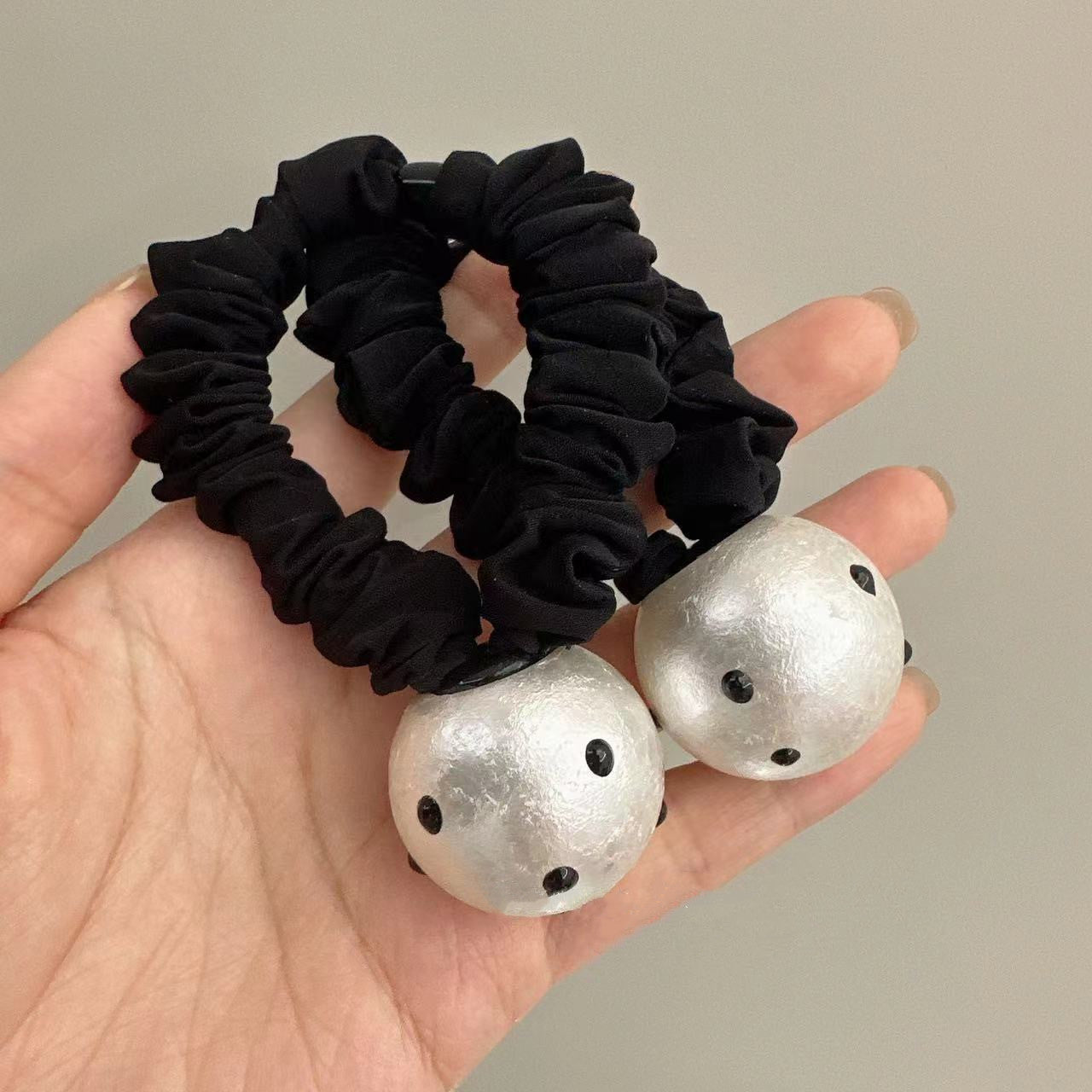 Polka Dot Big Bead Headband - Retro Hair Accessory for Women