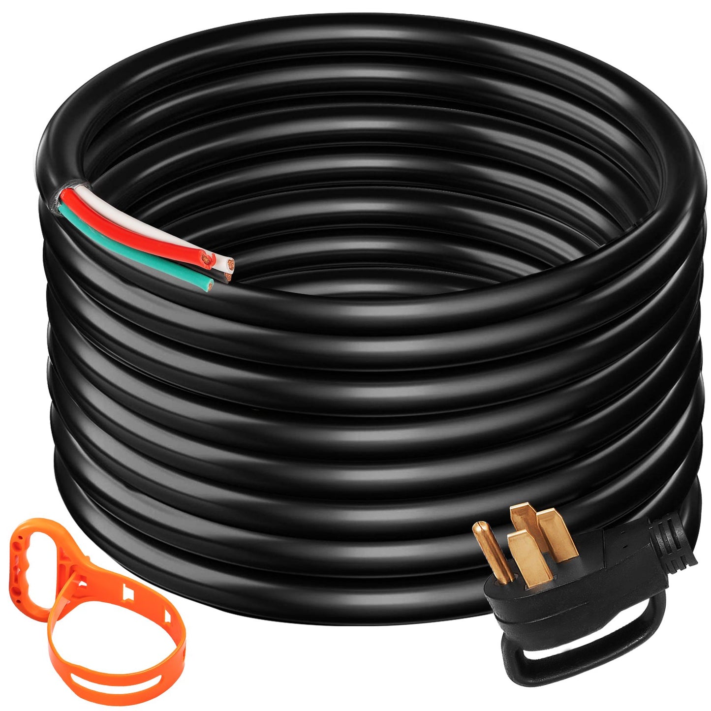 50Ft 50Amp Generator Extension Cord - Heavy-Duty 6 Gauge Power Cable