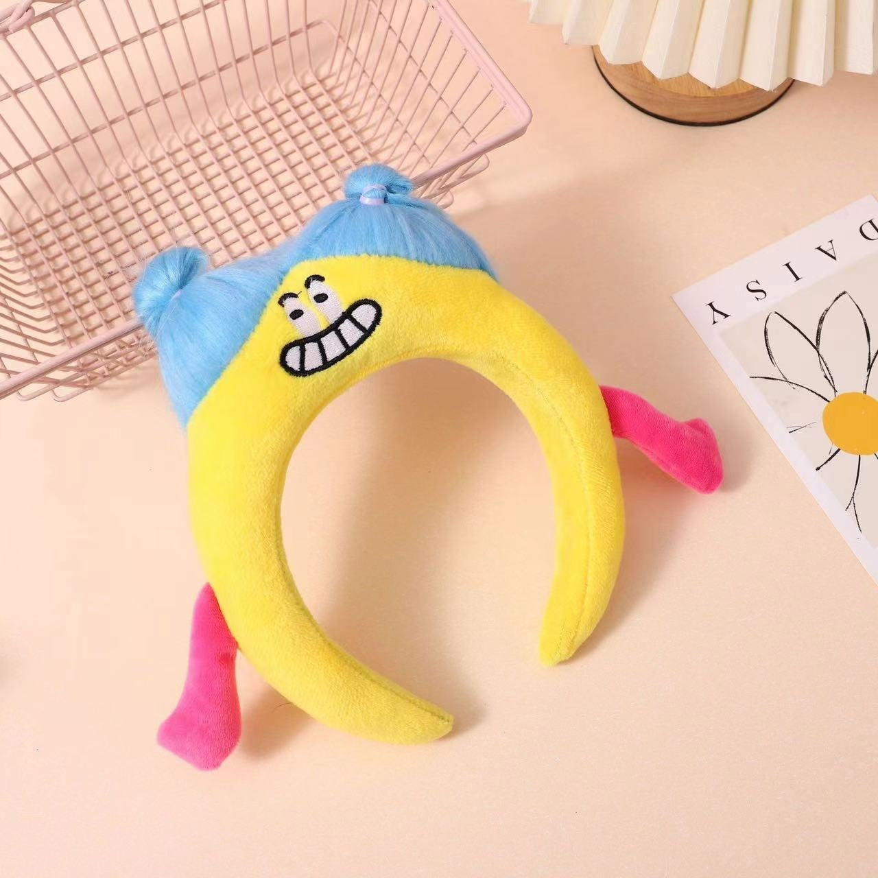 Plush Doll Hair Band Handmade Hair Accessory for Kids and Adults
