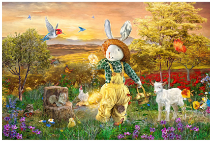 DIY Bunny Painting Kit - Creative Art & Craft Set for Home Decor
