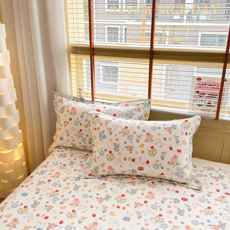 Cotton Twill Pillowcases Set - 100% Cotton, Modern Home Decor