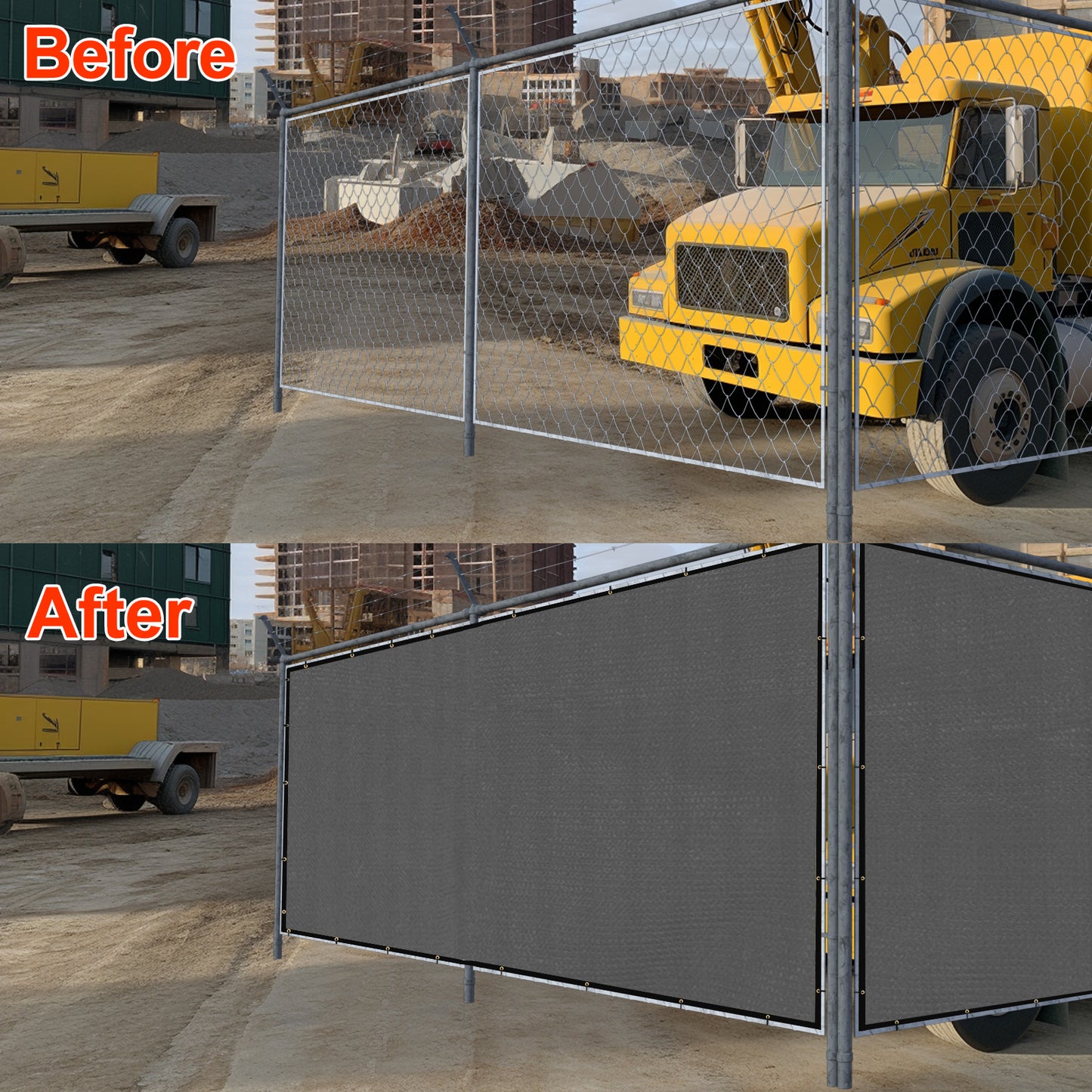 8x50ft Privacy Fence Screen - Sun-Resistant HDPE Garden Barrier, Multiple Colors