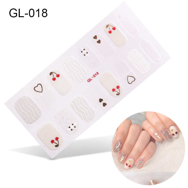 Laser Letters Nail Stickers Color Oil Film for Nail Art - Multiple Styles