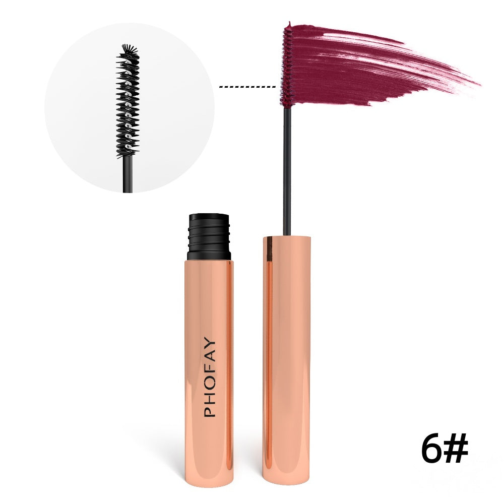 Waterproof Colorful Mascara - Lengthening and Volumizing Lash Makeup