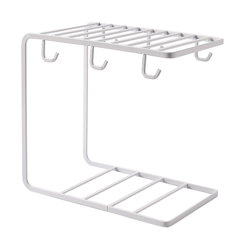 Iron Cup Holder Storage Rack for Kitchen and Home Organization