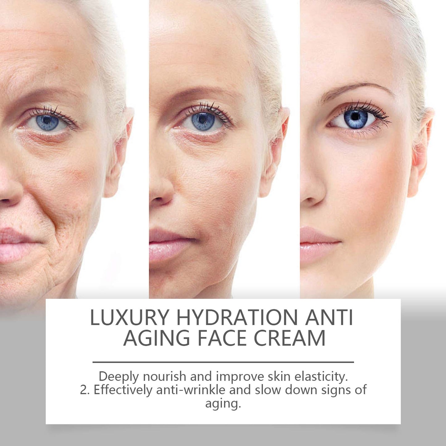 Hyaluronic Acid Anti-Wrinkle Face Cream with Soy Protein & Vitamin E