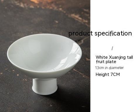 Dried Fruit Snack Tray - Porcelain Fruit Platter for Kitchen & Dining