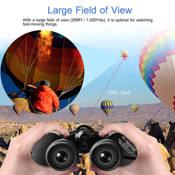 8-24x Binoculars with 50mm Objective Lens for Bird Watching & Stargazing