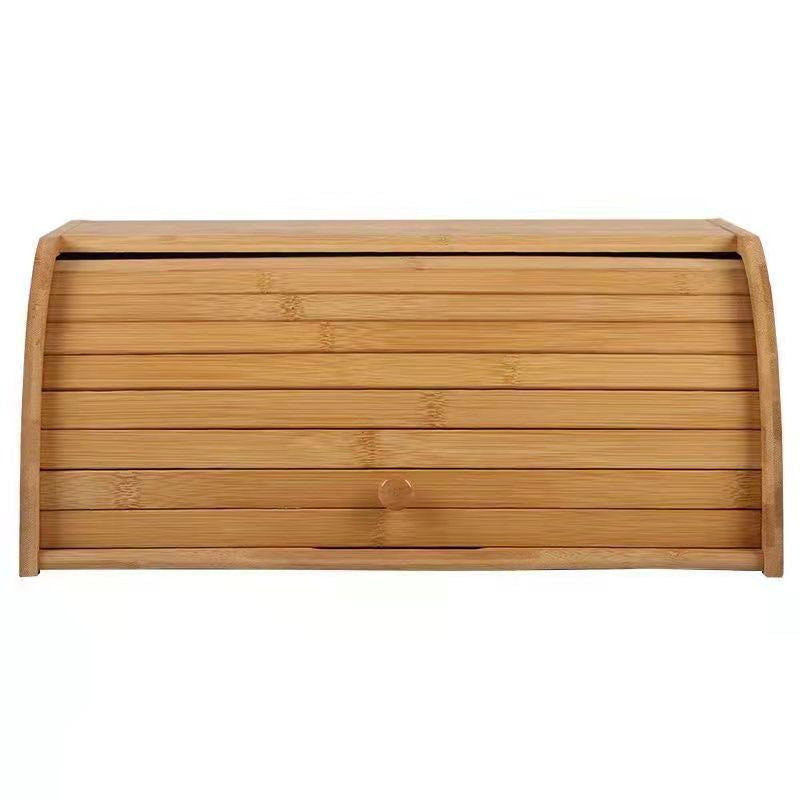 Wooden Rectangular Storage Box - Natural Finish 40x27x17cm for Home Organization