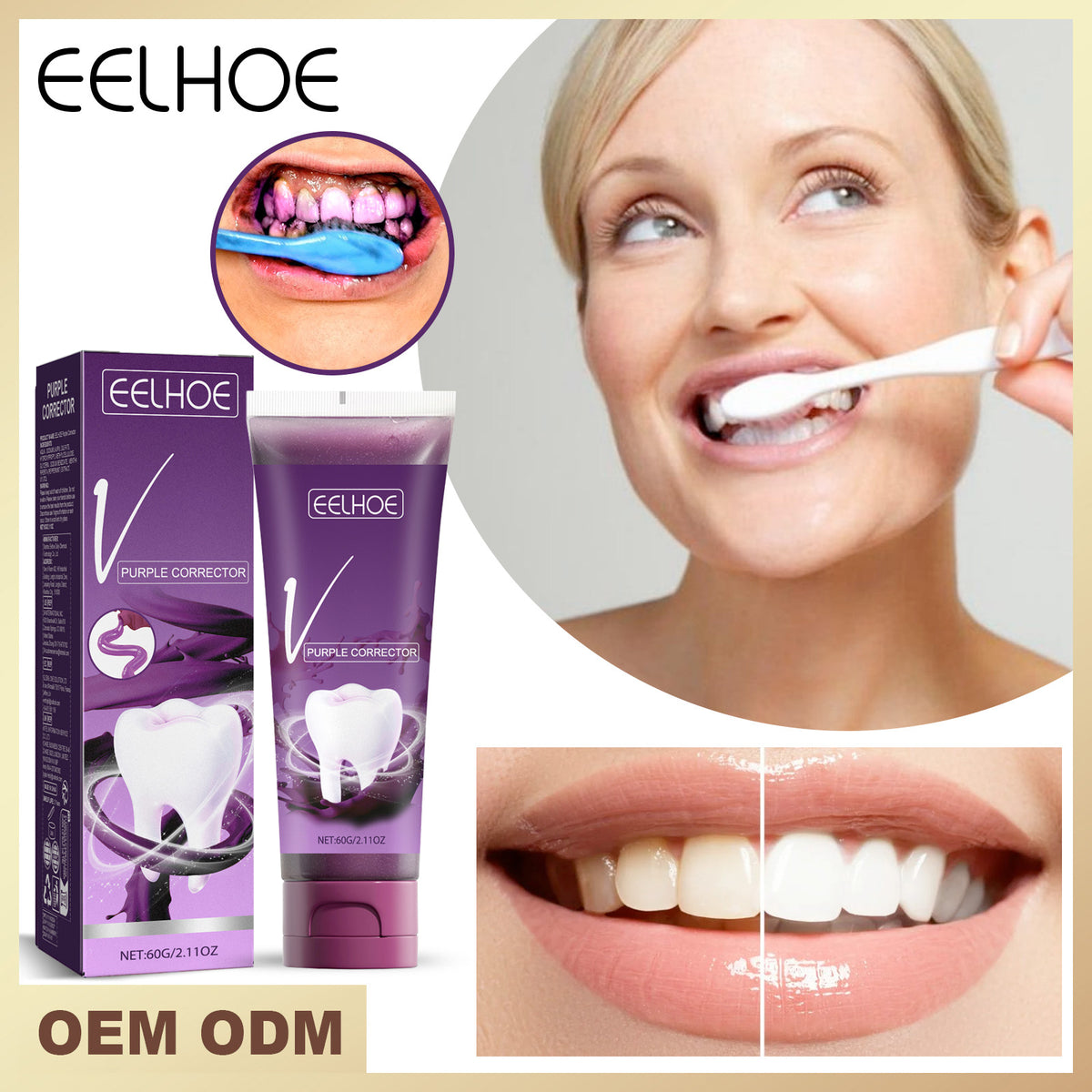 Purple Tone Whitening Toothpaste - 60g