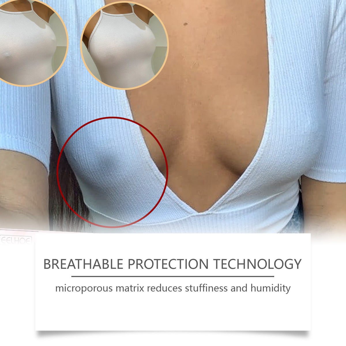 Invisible Chest Cover Patches - Skin Care Body Paste for Chest Area, 2 Pieces