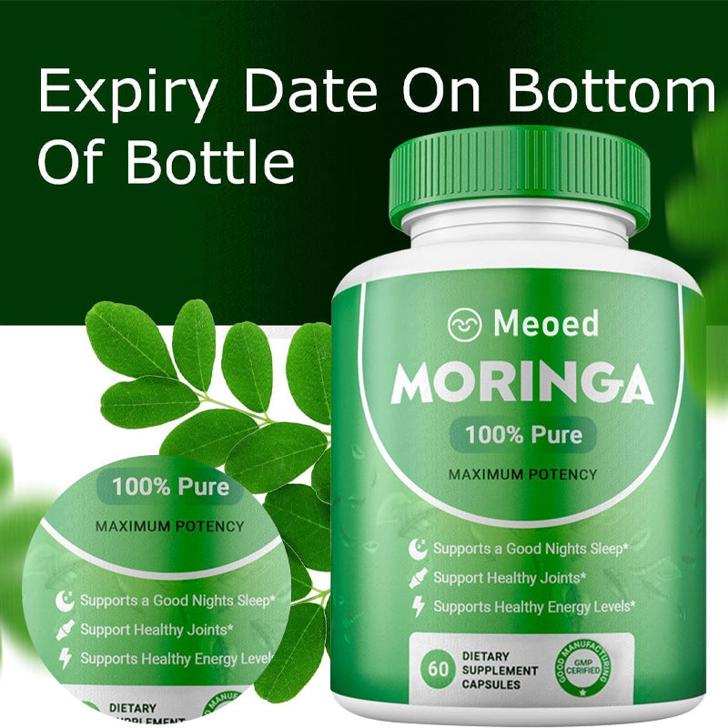 Moringa Leaf Capsules - Herbal Wellness Supplement