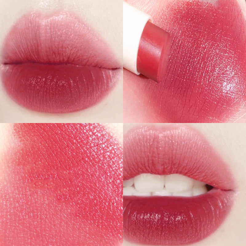 Moisturizing Waterproof Lipstick with Apricot Orange Square Texture - Clear Finish
