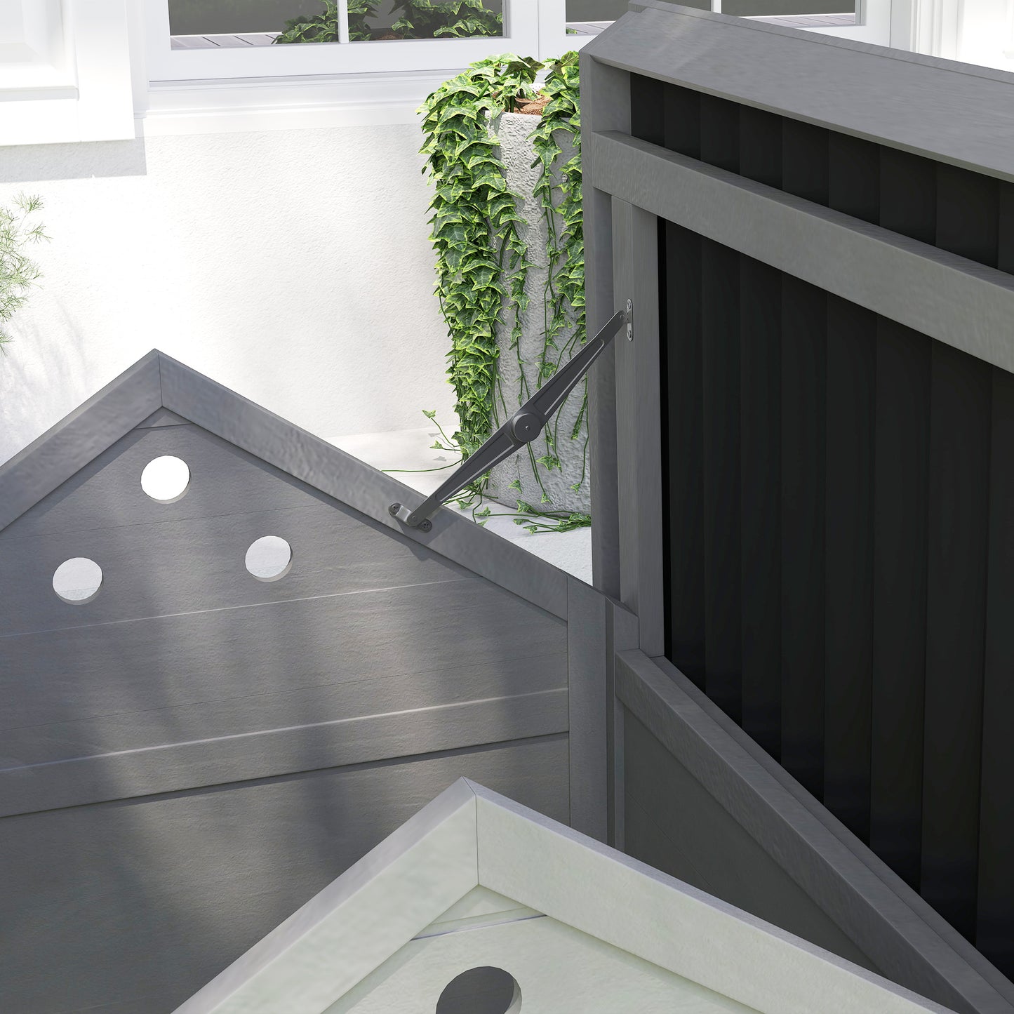 Wooden Pet House with Openable Roof & Double Doors - Suitable for Ducks