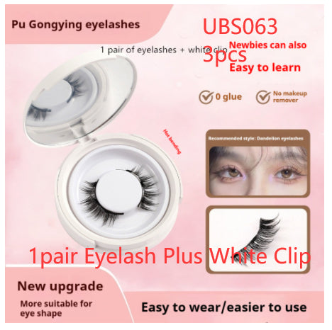 Magnetic False Eyelashes - Natural Mink Lash Set with Applicator Tool