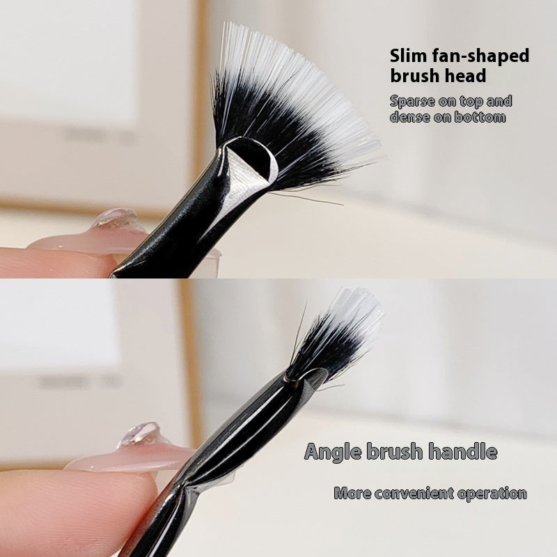 Folding Mascara Brush with Thin Angle Head for Precise Application