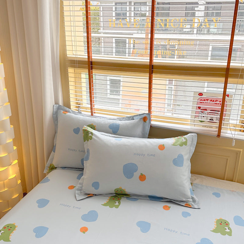 Cotton Twill Pillowcases Set - 100% Cotton, Modern Home Decor