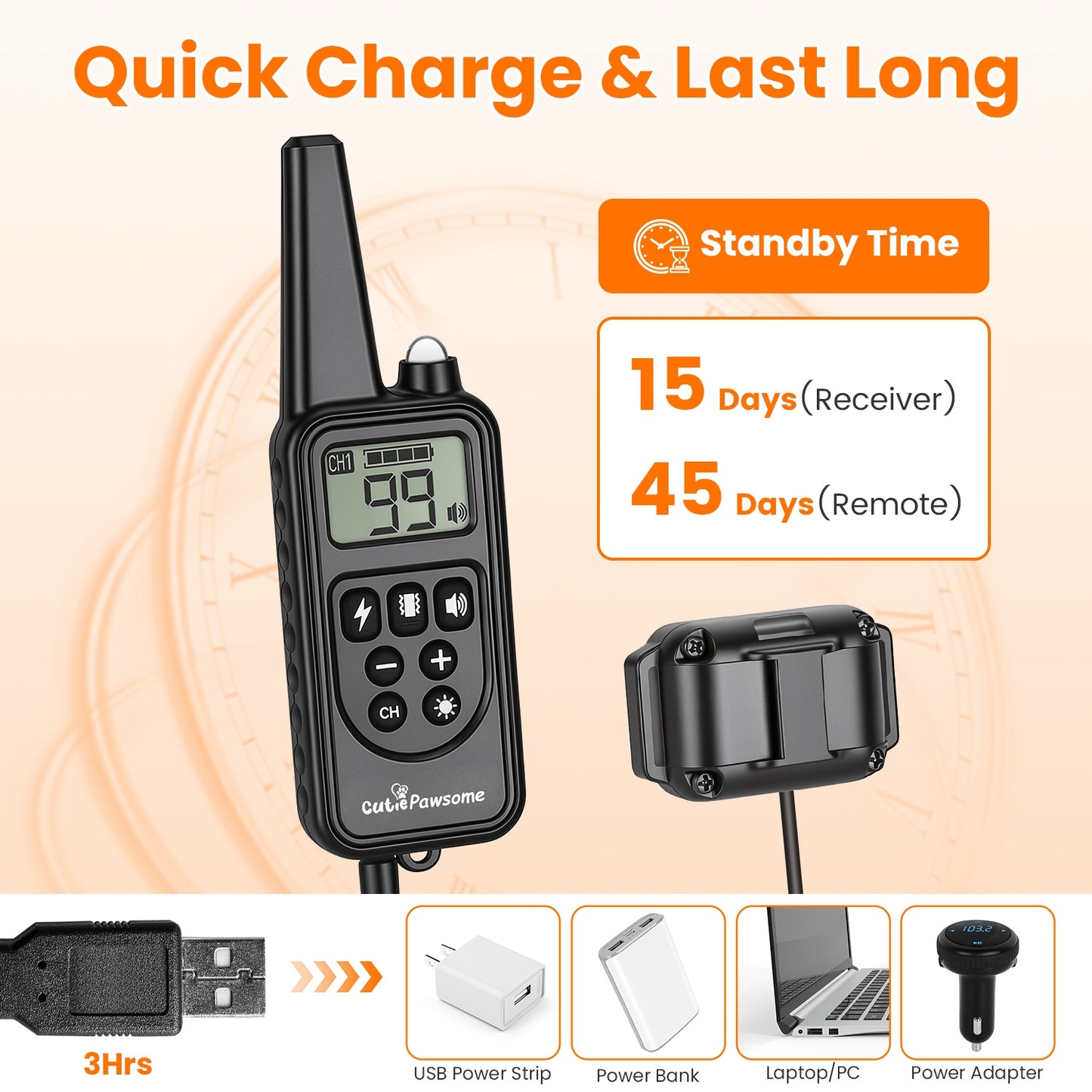 Dog Training Collar with Remote - Waterproof, Long Range, Multi-Mode