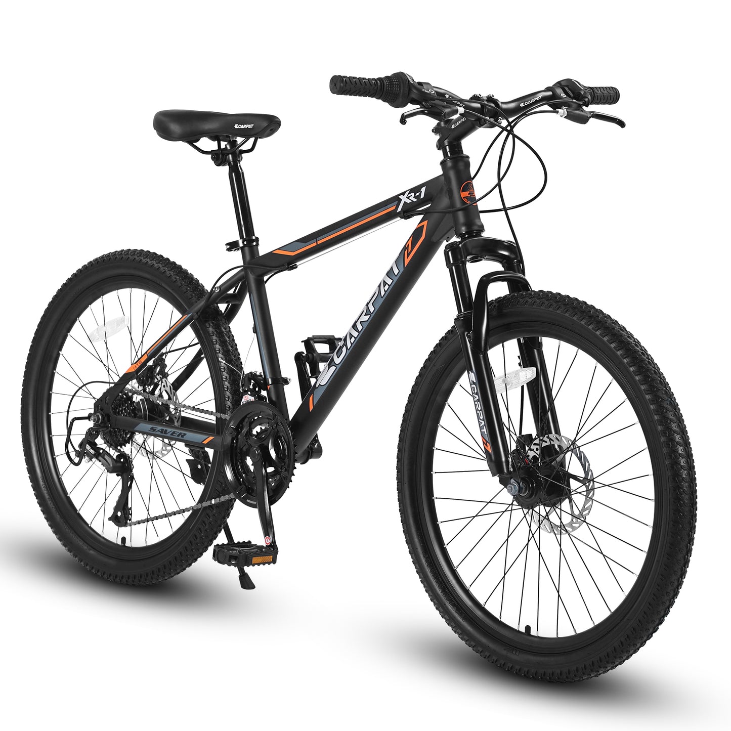 24 Inch Mountain Bike for Boys & Girls - Shimano 21 Speed, Dual Disc Brakes