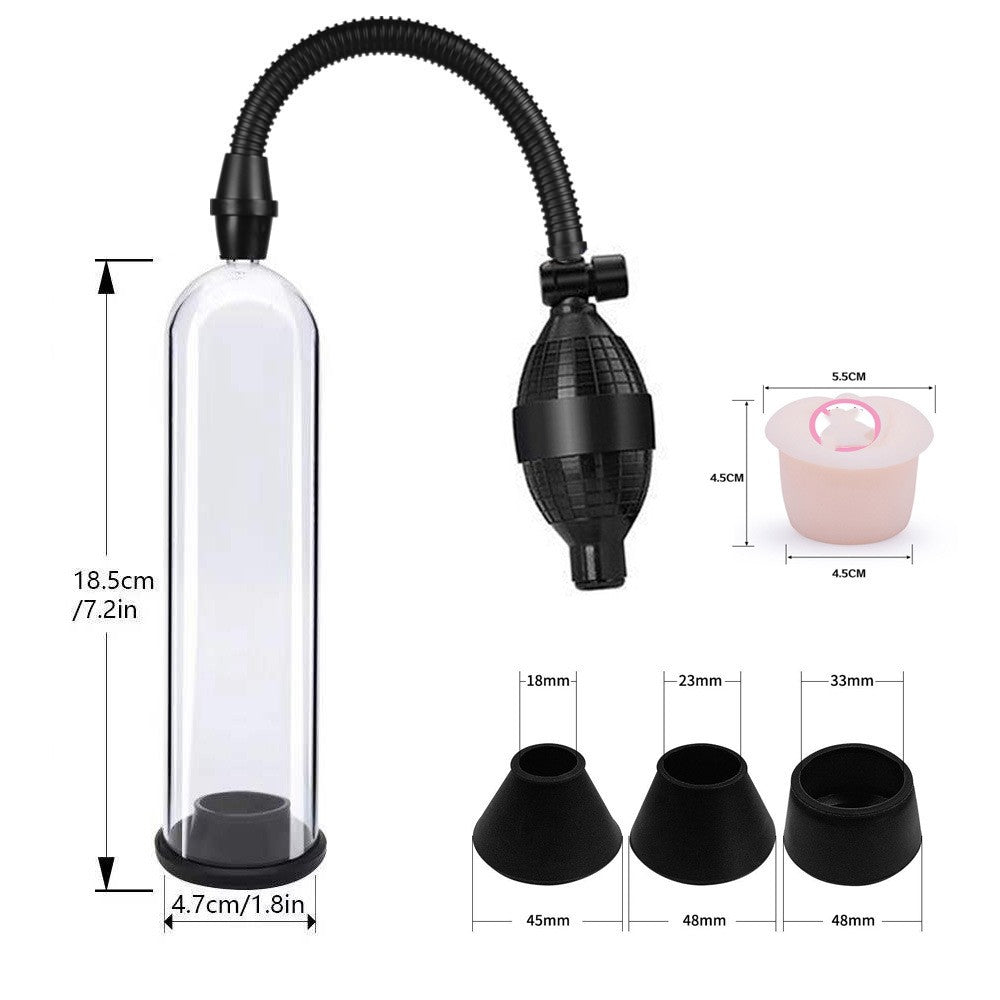 Men's Negative Pressure Penis Booster Exercise Device - Silicone Home Use