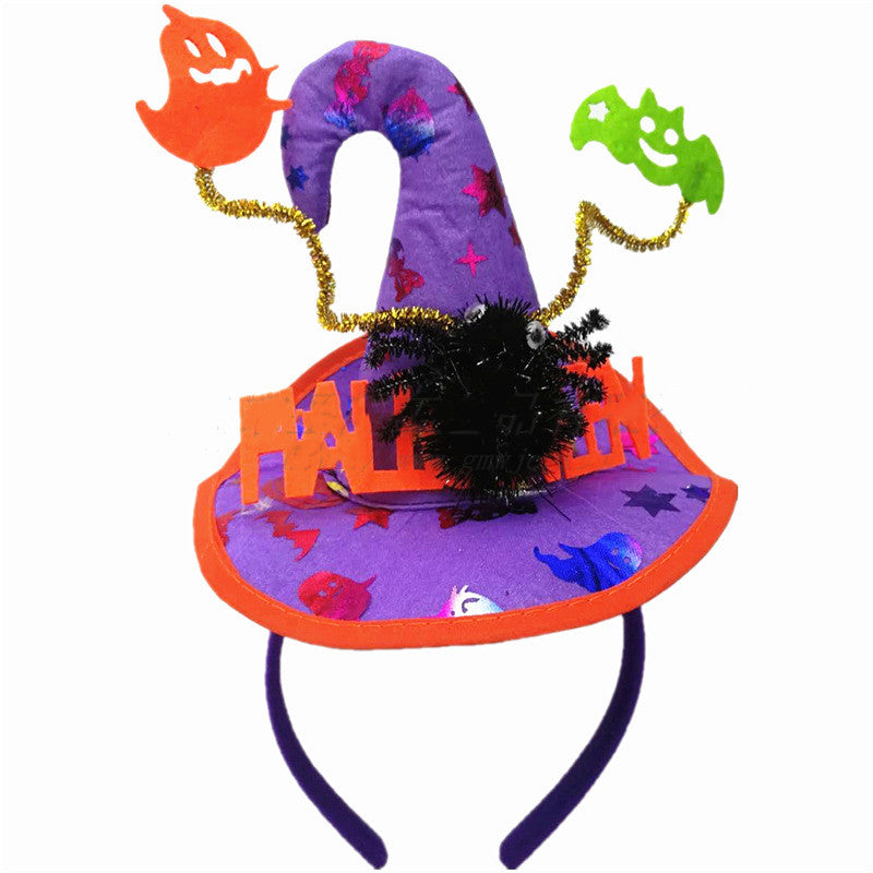 Halloween Witch Hat Headband Party Costume Accessory Multiple Colors