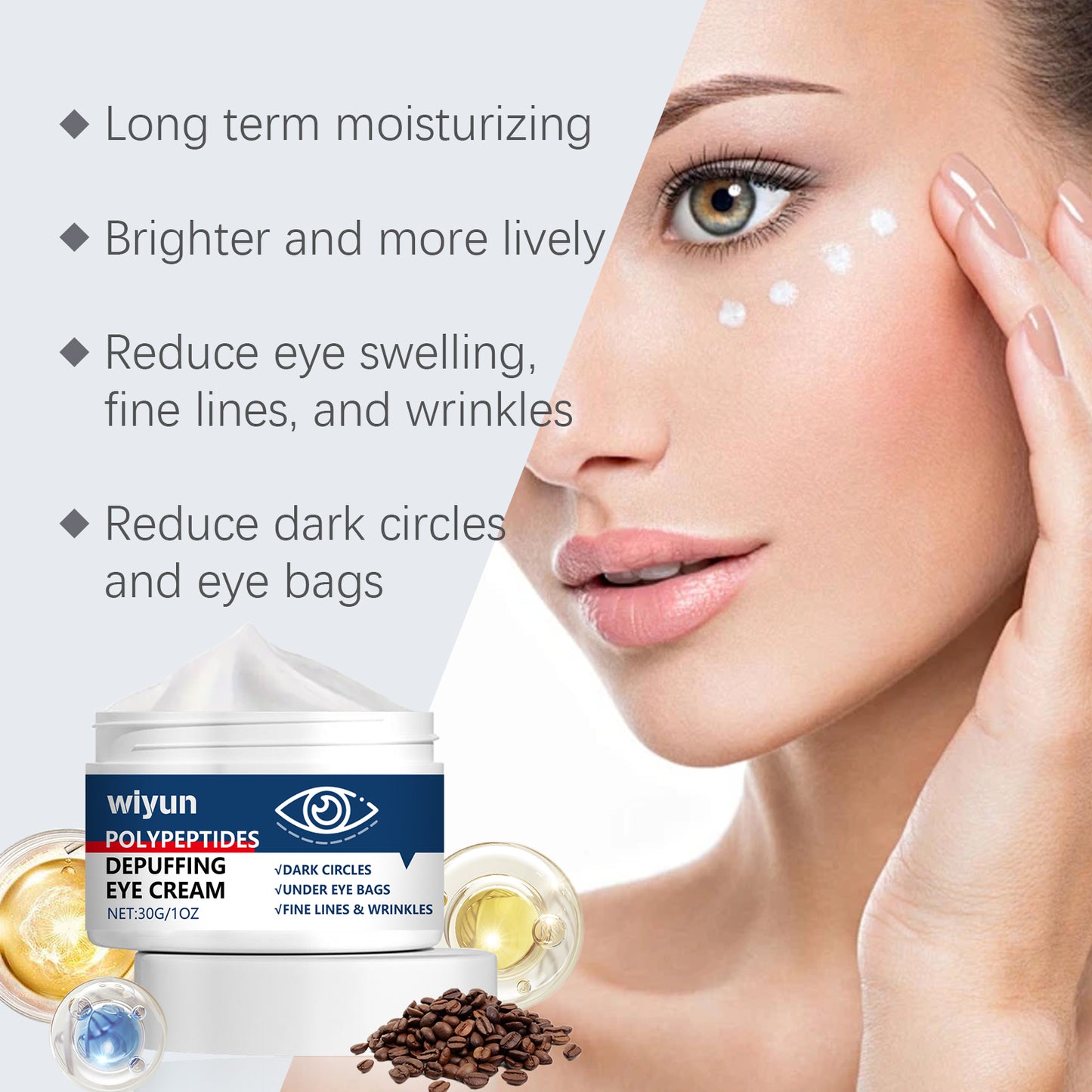 Hydrating Eye Cream for Fine Lines and Dark Circles - Multiple Sizes