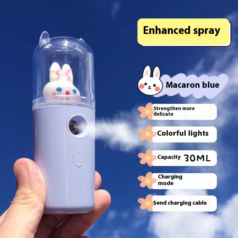 Cute Rabbit Water Replenishing Humidifier - Handheld USB Refillable Diffuser
