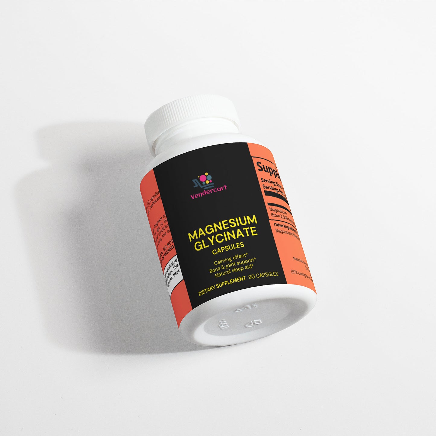 Magnesium Glycinate Supplement - 90 Capsules for Relaxation & Sleep