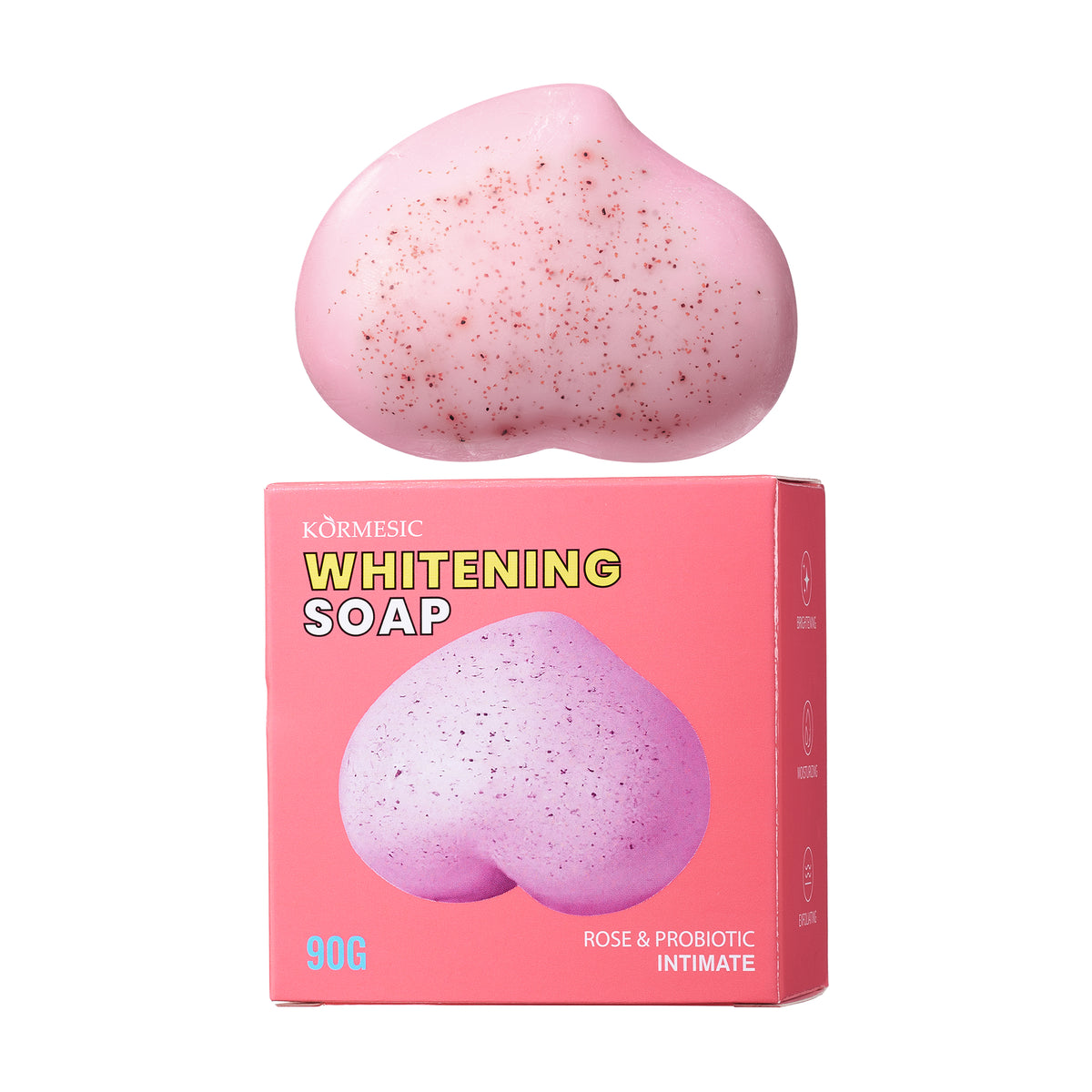 Probiotic Whitening Soap with Rose Extracts 90g for Bath & Body
