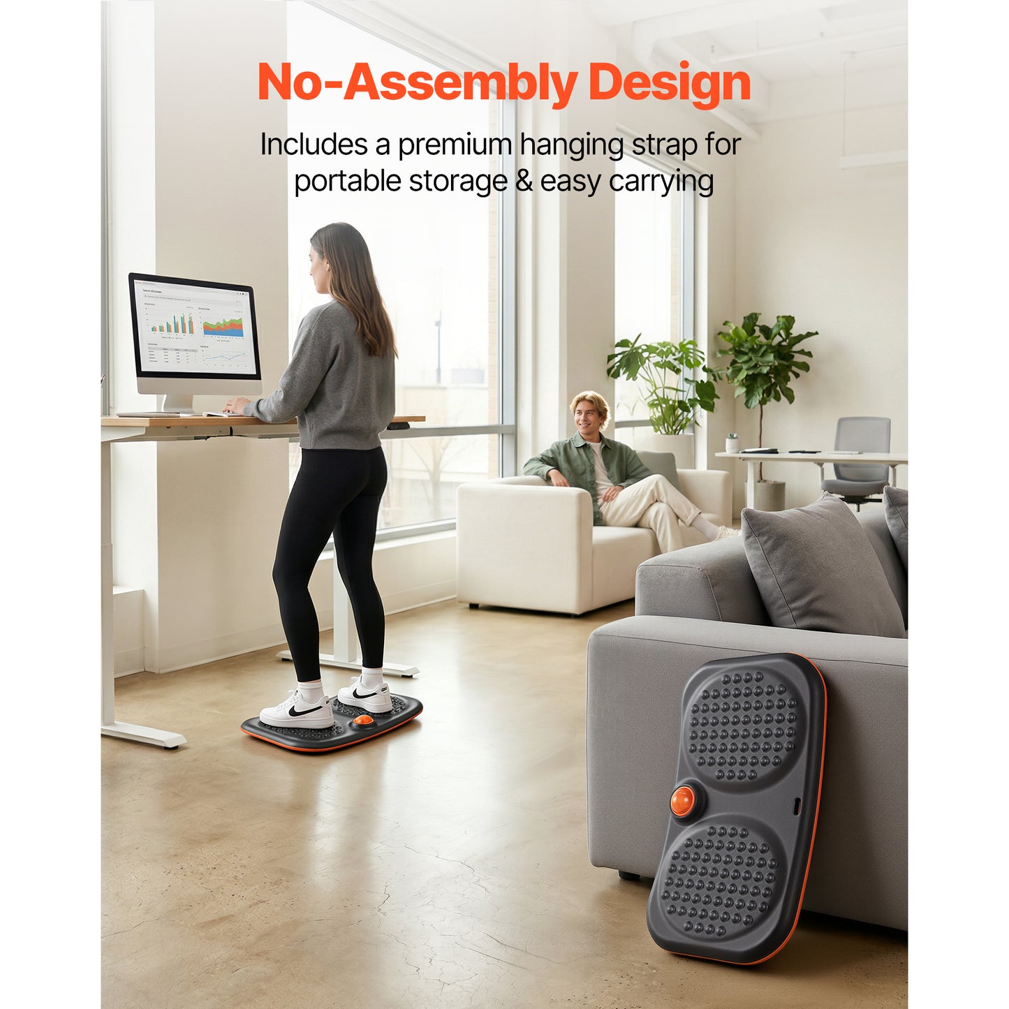Balance Board for Core Training and Standing Desk Exercises - Lightweight Wobble Board