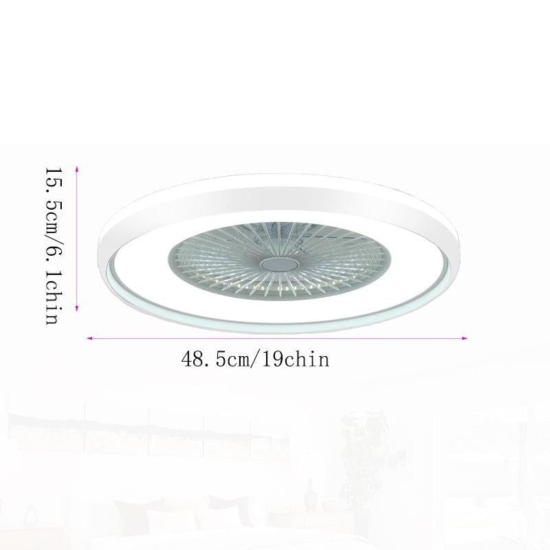 RGB Smart Ceiling Fan Light with Graffiti Design - Dimmable App Control