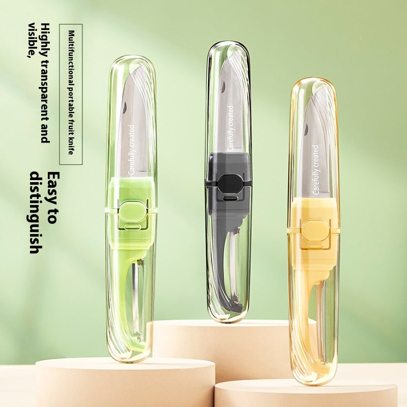 Portable Double Head Fruit Knife Peeler - Foldable Kitchen Tool