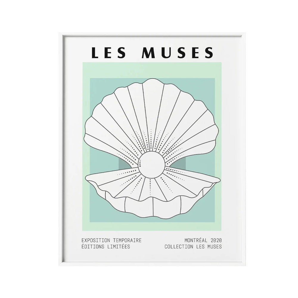 Pearl Living Room Canvas Art Poster - Framed or Frameless Wall Decor