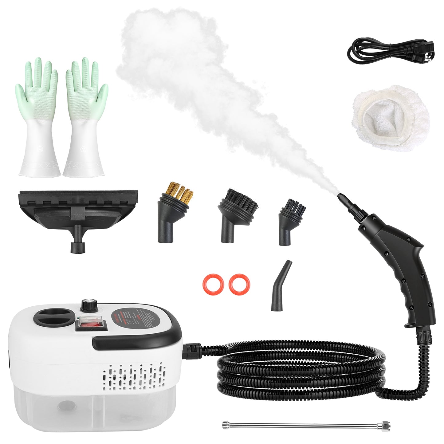 2500W Handheld Steam Cleaner for Car, Floor, Mattress, Windows & More