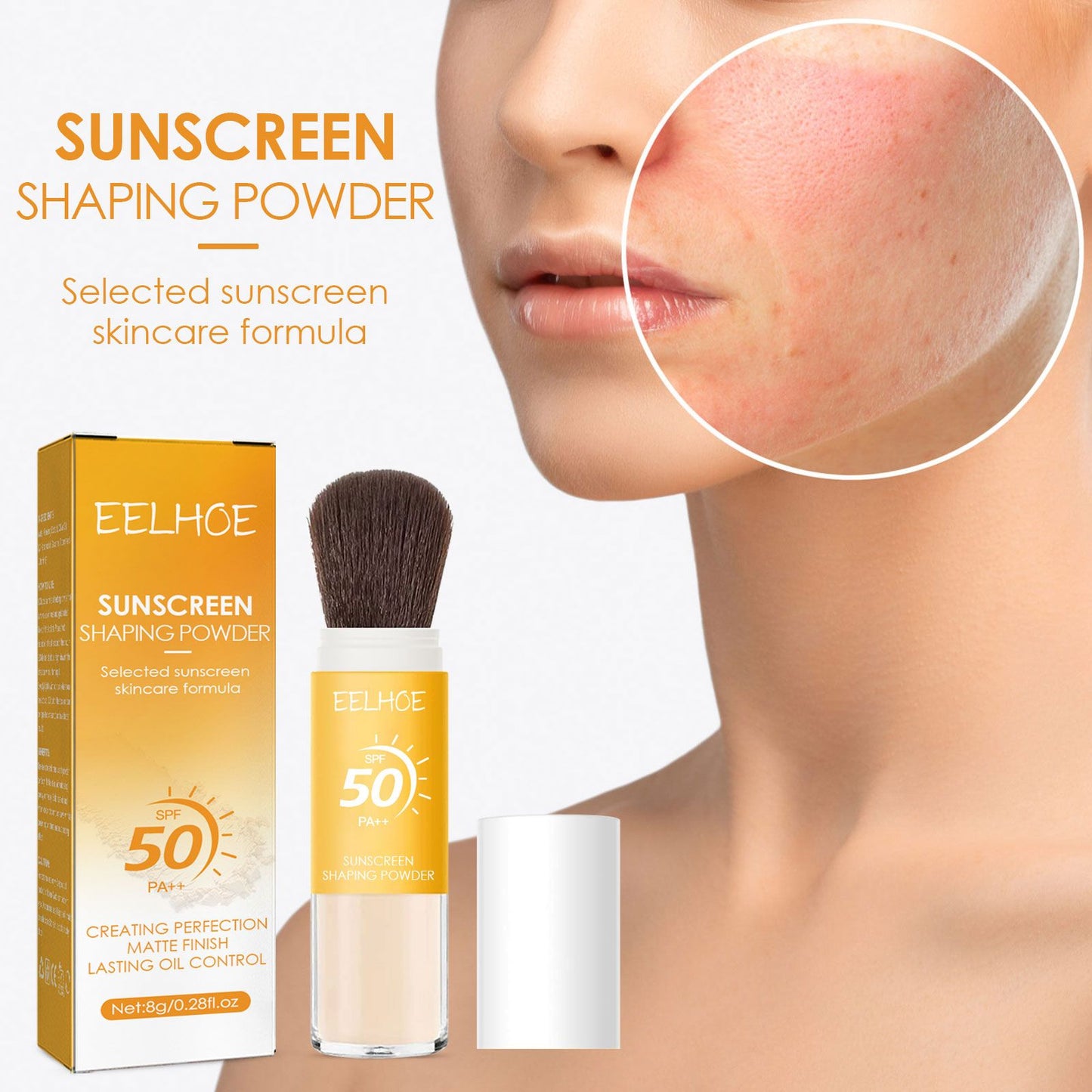 Sunscreen Setting Powder - Oil Control & Matte Finish Makeup