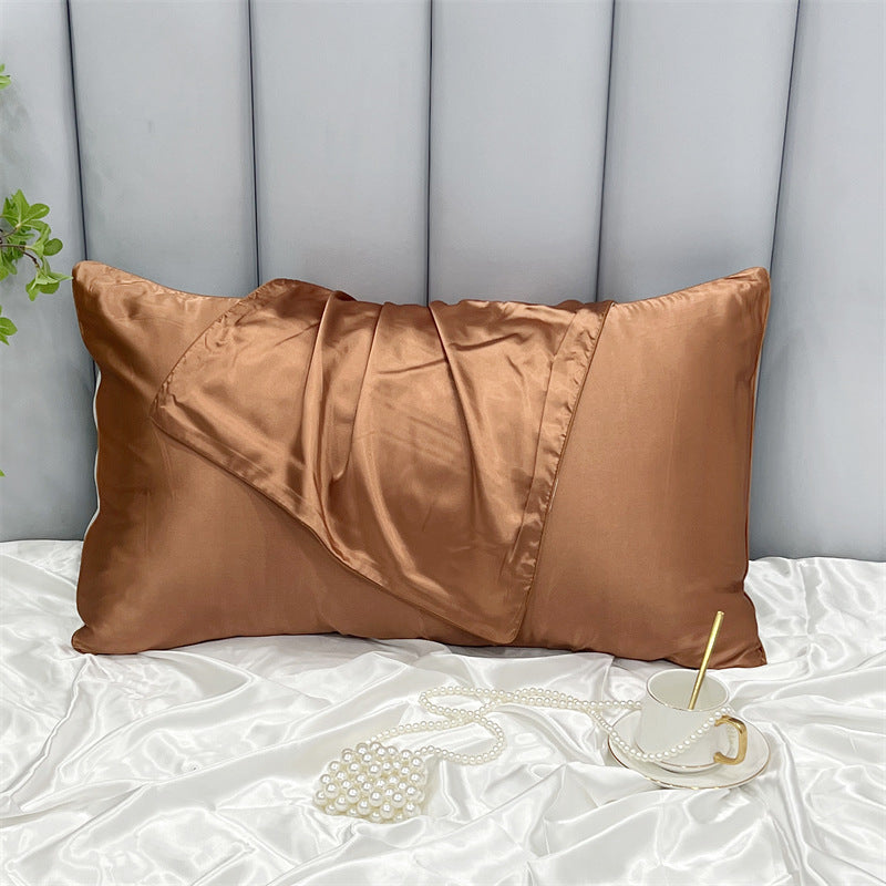 Double-Sided Ice Silk Pillowcase - Soft Rayon & Polyester Bedding Cover