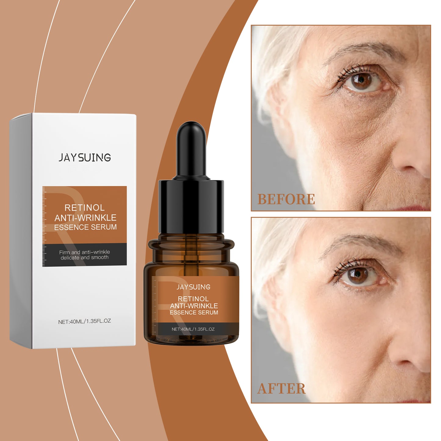 Retinol Anti-Aging Face Serum - Hydrating & Skin Repair Treatment, 40ml