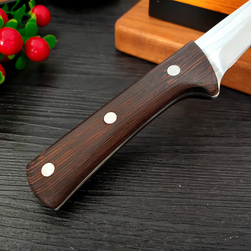 Hand-forged Meat Knife with Leather Case - Sharp Kitchen Butchery Tool