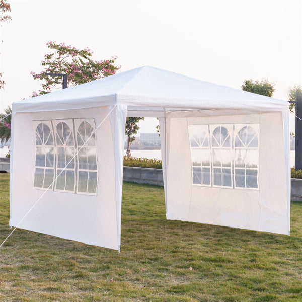 3-Sided Waterproof Event Tent - White, 3x3m
