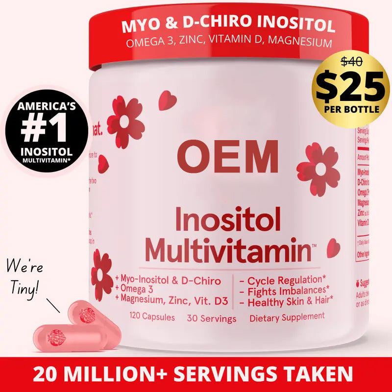 Inositol Capsules 120 Count for Health & Wellness - CJ