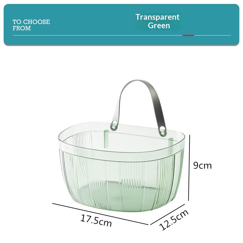 Wall-Mounted Storage Basket with Adhesive Backing for Kitchen, Bathroom & Home Organization