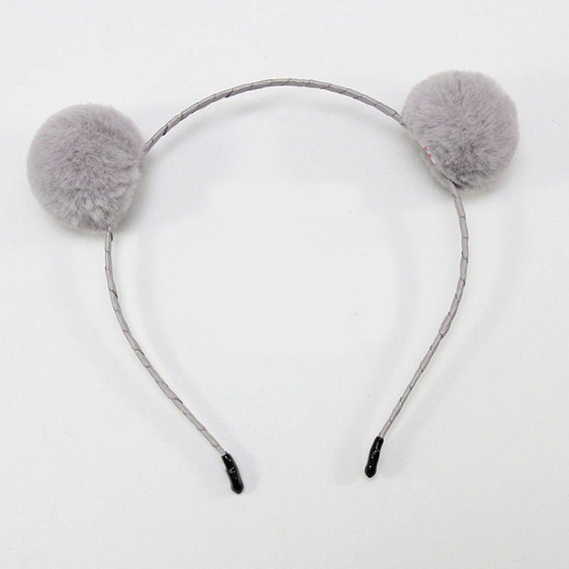 Cute Plush Animal Headband with Bells and Cat Ears for Kids & Adults