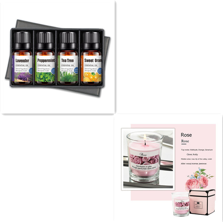Essential Oil Set 4 Pack - Relaxing Aromatherapy Blends for Massage and Skin Care