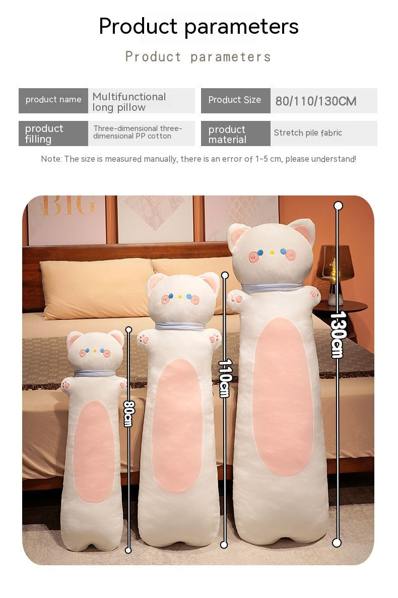 Cartoon Animal Sleeping Pillow with Polyester Fiber Fill - Soft Cozy Cushion