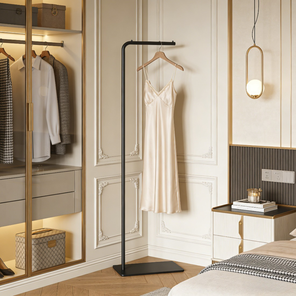 Heavy Duty Gold Metal Clothing Rack with Marble Base - Multipurpose Garment Hanger