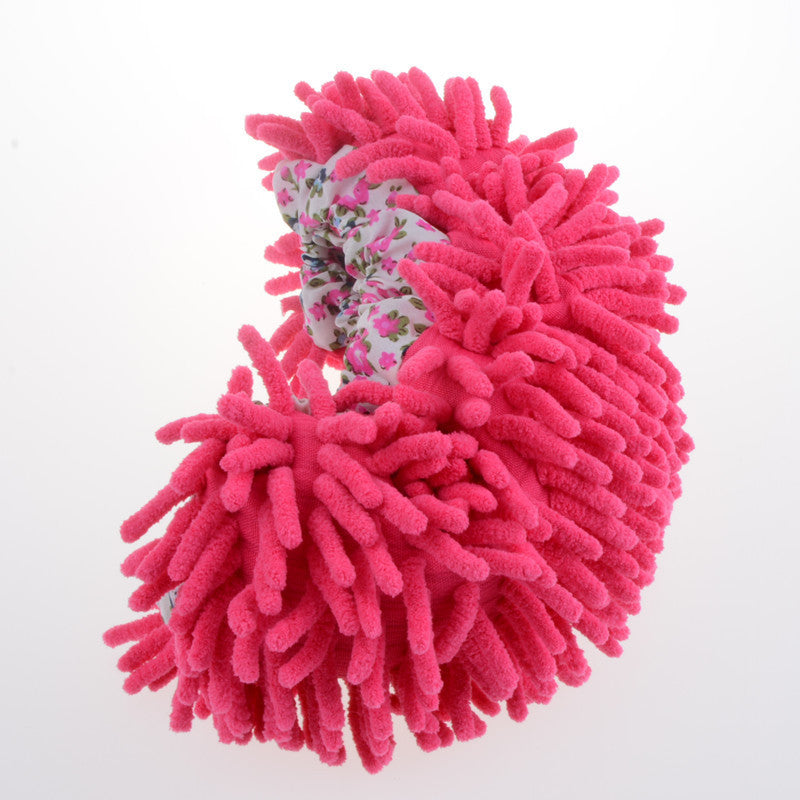 Removable Washable Chenille Slipper Covers - Unisex Floor Protection Socks